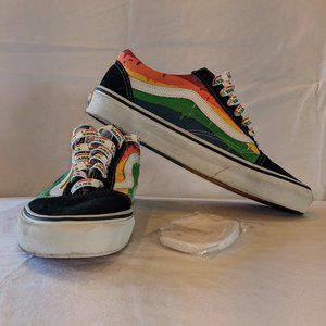 Vans Old Skool 'Rainbow Drip', size 8.5 (W)/7 (M)